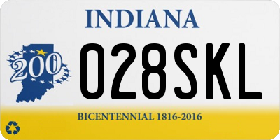 IN license plate 028SKL