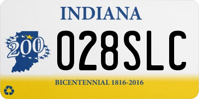 IN license plate 028SLC