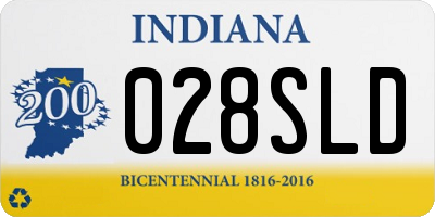 IN license plate 028SLD