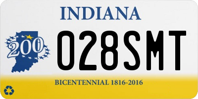 IN license plate 028SMT