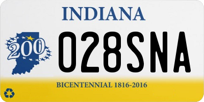 IN license plate 028SNA