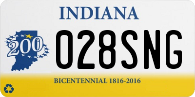 IN license plate 028SNG