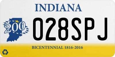 IN license plate 028SPJ