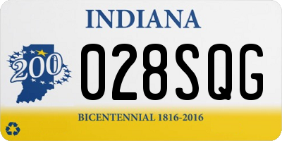 IN license plate 028SQG