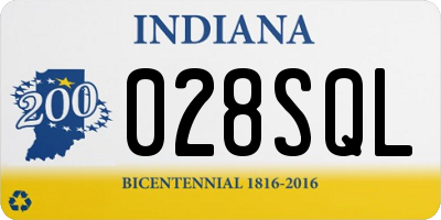 IN license plate 028SQL