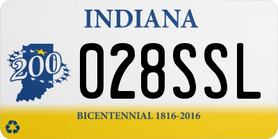 IN license plate 028SSL