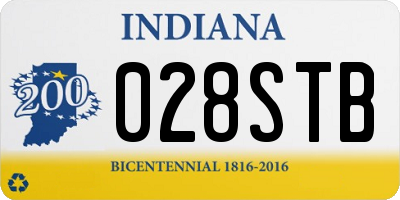 IN license plate 028STB