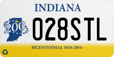 IN license plate 028STL