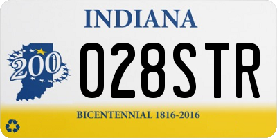 IN license plate 028STR