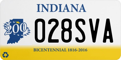 IN license plate 028SVA