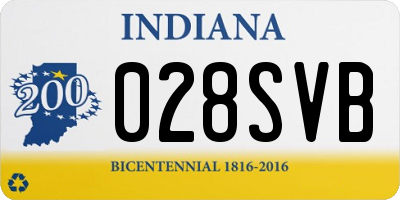 IN license plate 028SVB