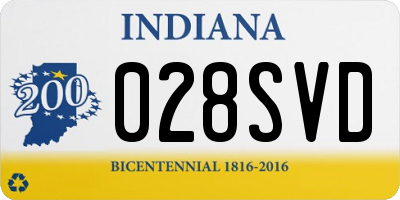 IN license plate 028SVD