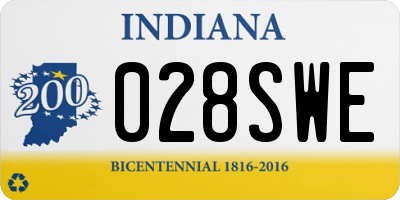 IN license plate 028SWE
