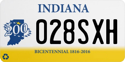 IN license plate 028SXH