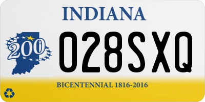 IN license plate 028SXQ