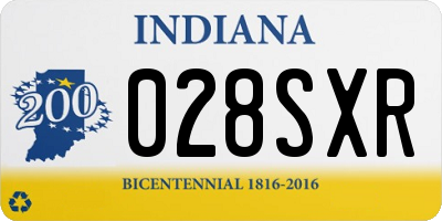 IN license plate 028SXR