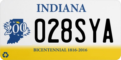 IN license plate 028SYA