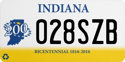 IN license plate 028SZB
