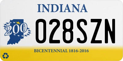 IN license plate 028SZN