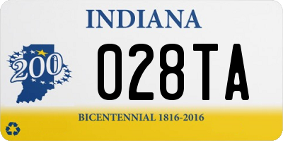 IN license plate 028TA