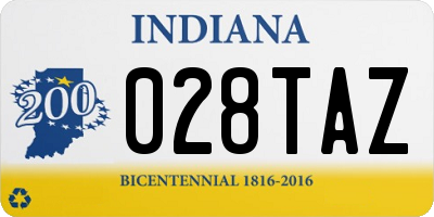 IN license plate 028TAZ
