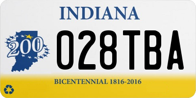 IN license plate 028TBA
