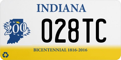 IN license plate 028TC