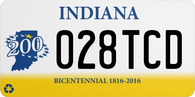IN license plate 028TCD