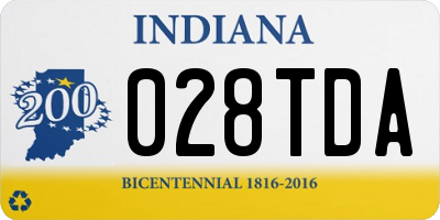 IN license plate 028TDA