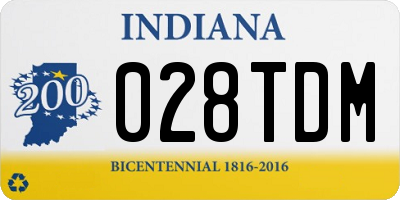 IN license plate 028TDM
