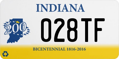 IN license plate 028TF