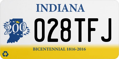 IN license plate 028TFJ