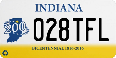 IN license plate 028TFL