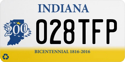 IN license plate 028TFP