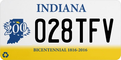 IN license plate 028TFV