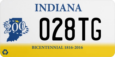 IN license plate 028TG