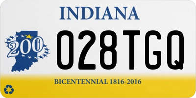 IN license plate 028TGQ
