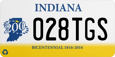 IN license plate 028TGS