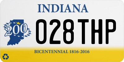 IN license plate 028THP