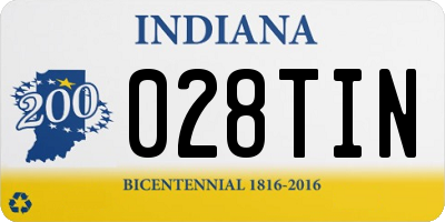 IN license plate 028TIN