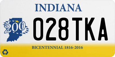 IN license plate 028TKA