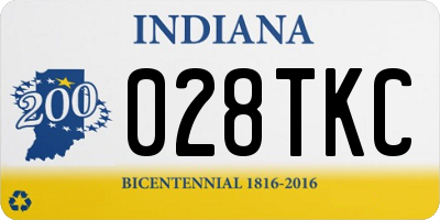 IN license plate 028TKC