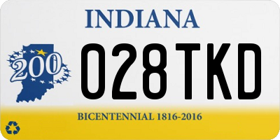 IN license plate 028TKD