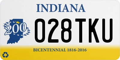 IN license plate 028TKU