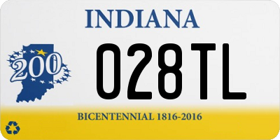 IN license plate 028TL