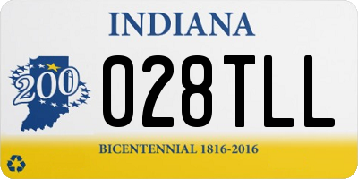 IN license plate 028TLL