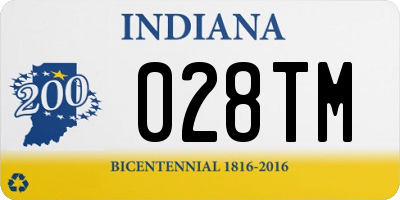 IN license plate 028TM