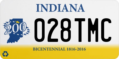IN license plate 028TMC