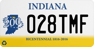 IN license plate 028TMF