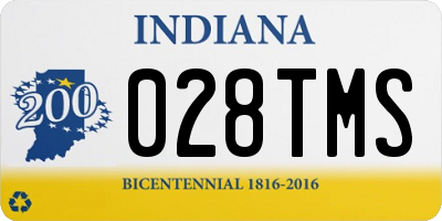 IN license plate 028TMS